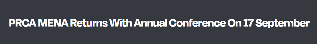 PRCA MENA Conference 2026