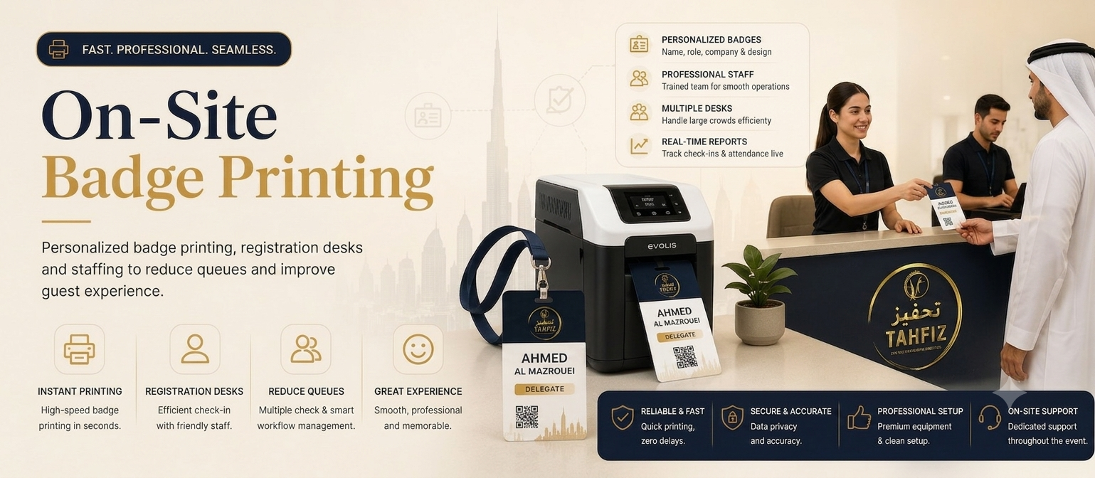 On-Site Badge Printing